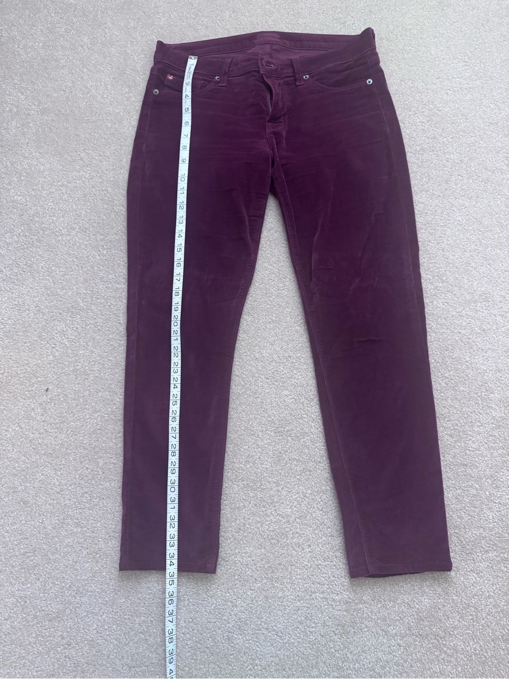 Hudson Jeans Women’s Skinny Corduroy in Plum